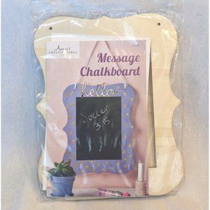 NIP Message Chalkboard Craft Kit Annies Creative Girls Club Art Paint ACG2611